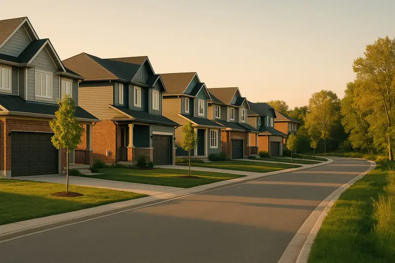 West Brant Brantford — newer subdivision homes, the Brantford Trail System, and the Wilkes Dam waterfront